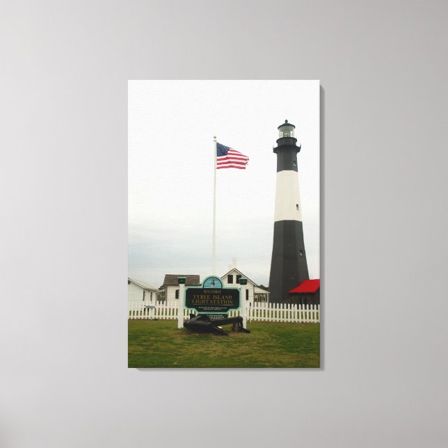 Tybee Island Lighthouse Station Canvas Print Leinwanddruck (Vorderseite)