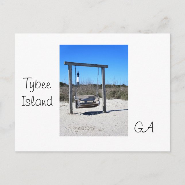 Tybee Swing Postcard Postkarte (Vorderseite)