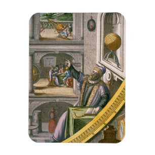 Tycho Brahe (1546-1601) alterte 40, unter seinem Magnet
