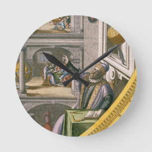 Tycho Brahe (1546-1601) alterte 40, unter seinem Runde Wanduhr