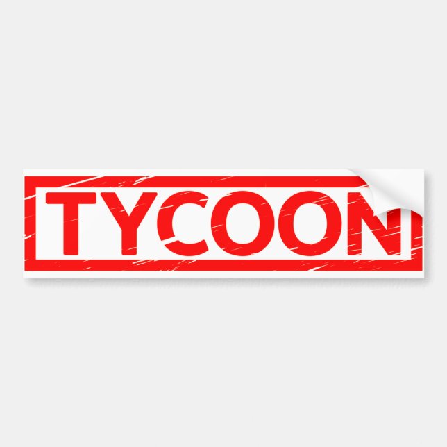 Tycoon-Briefmarke Autoaufkleber (Vorne)