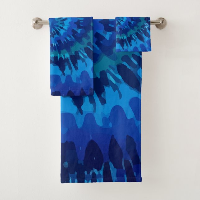 Tye-Blue Handtuch Badhandtuch Set (Insitu)