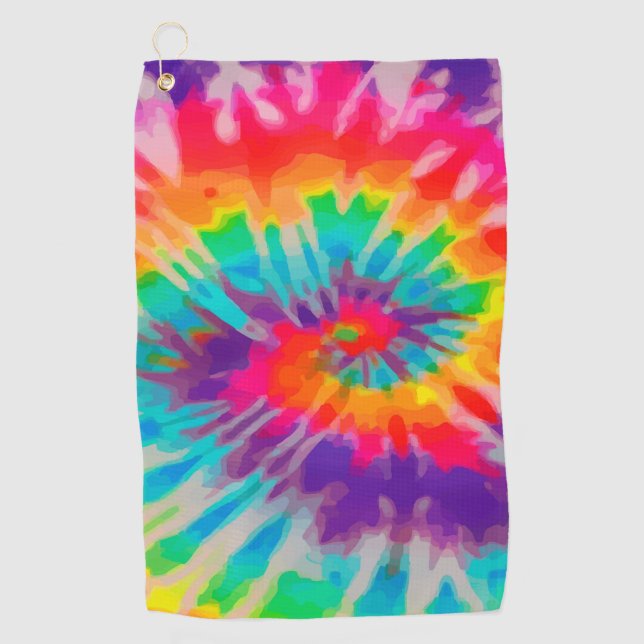 Tye-Dye-3 Golf-Handtuch Golfhandtuch (Vorderseite)