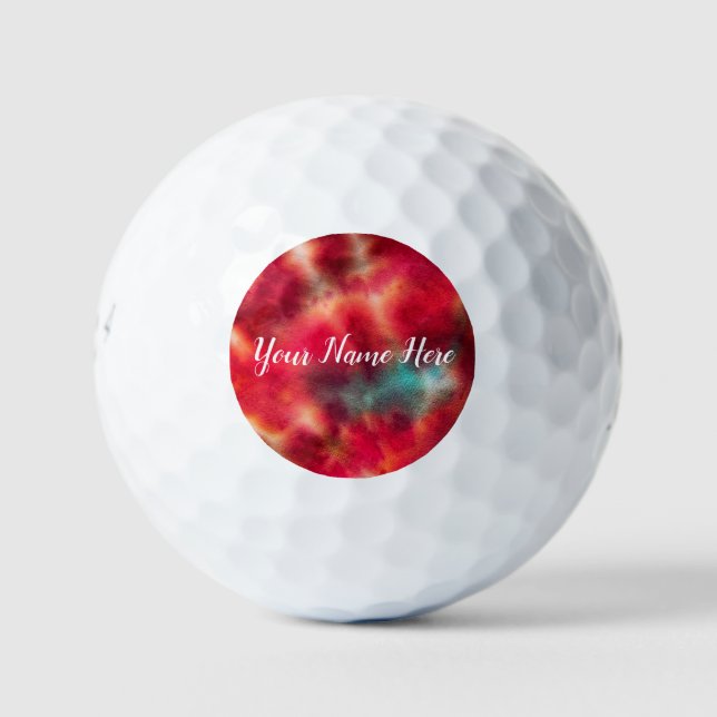 Tye Dye #4 Golf Balls Golfball (Vorderseite)
