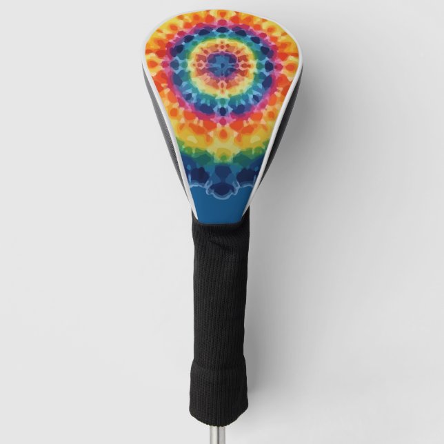 Tye-Dye-4 Golf Head Cover Headcover (Vorderseite)