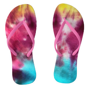 Tye Dye #9 Flip Flops