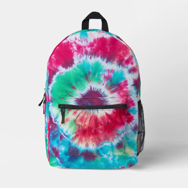 Tye-Dye Bedruckter Rucksack (Vorderseite)