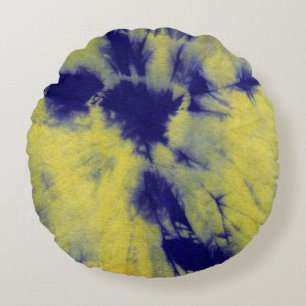 Tye Dye Komposition #11 von Michael Moffa Rundes Kissen