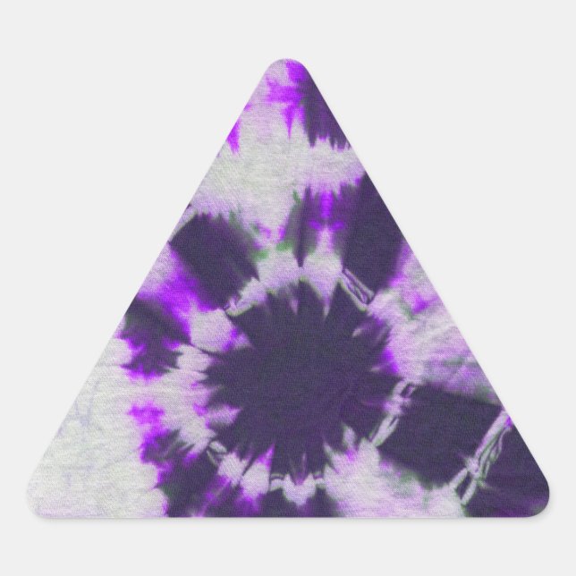 Tye Dye Komposition #1 von Michael Moffa Dreieckiger Aufkleber (Vorderseite)