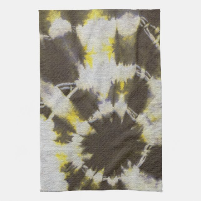Tye Dye Komposition #2 von Michael Moffa Küchentuch (Vertikal)