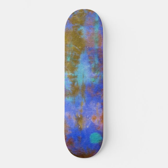 Tye Dye Komposition #9 von Michael Moffa Skateboard (Vorderseite)