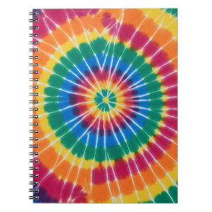 Tye-Dye, lebendig buntes Notizbuch Notizblock