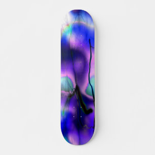 Tye dye with lightening skateboard