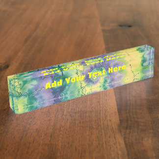 TyeDye Namensplakette