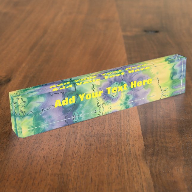 TyeDye Namensplakette (Seite)