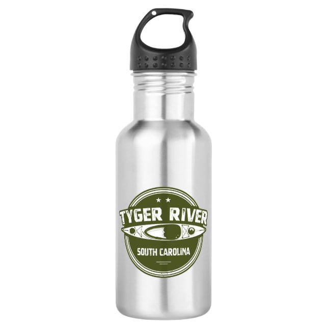 Tyger River, South Carolina Edelstahlflasche (Vorderseite)