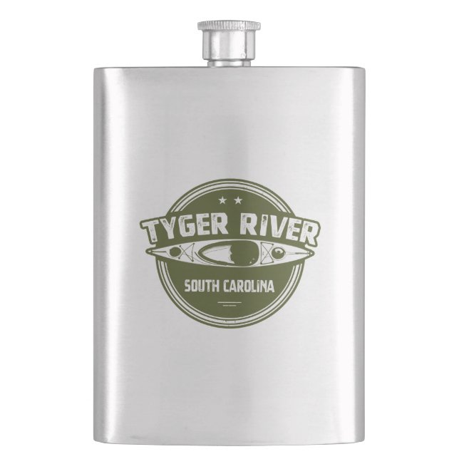 Tyger River, South Carolina Flachmann (Vorderseite)