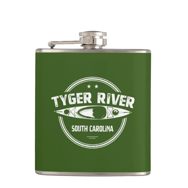 Tyger River, South Carolina Flachmann (Vorderseite)