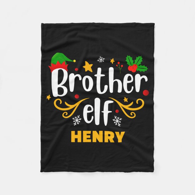Tygraphy Brother Elf Fun Family Matching  Fleecedecke (Vorderseite)