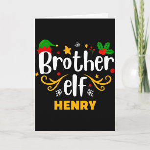 Tygraphy Bruder Elf Spaß Familienpassend Karte