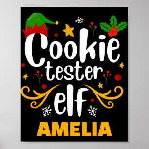 Tygraphy-Keks-Tester-Elfen-Familien-Matching Poster