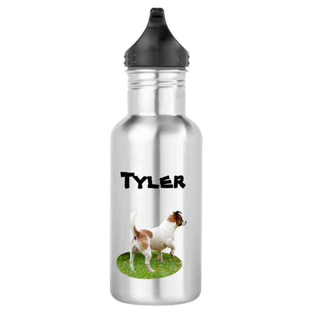 Tyler Name mit Fox Terrier, Wasserflasche (Rechts)