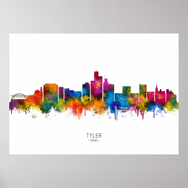 Tyler Texas Skyline Poster (Vorne)