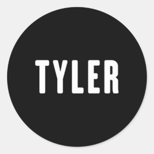 Tyler Vorname Tyler Runder Aufkleber