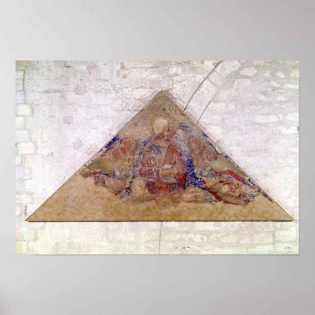 Tympanum mit dem Segen des Erretters, 1341 Poster (Vorne)