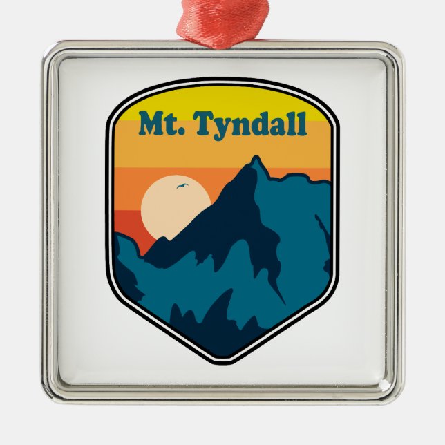 Tyndall California Sunrise Ornament Aus Metall (Vorne)