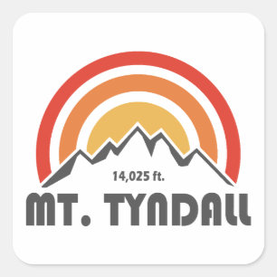 Tyndall Kalifornien Quadratischer Aufkleber
