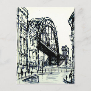 Tyne Bridge Dene Street Postkarte
