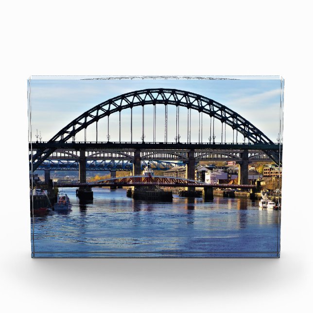 Tyne Bridge Newcastle UK Foto Block (Vorderseite)
