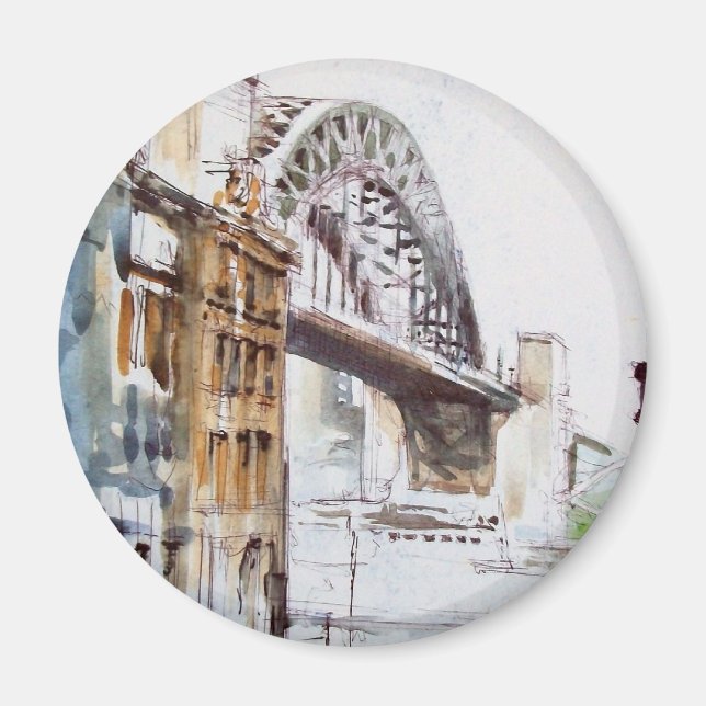 Tyne Bridge von Dean Street Magnet (Vorne)