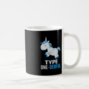Typ 1 Derful Diabetes T1 Awareness Unicorblau Kaffeetasse