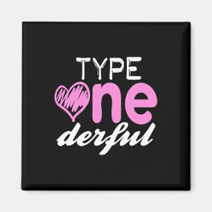 Typ 1 derful Girls Fun T1d Diabetes Bewusstsein Magnet