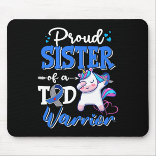 Typ 1 Diabetes Awareness Proud Sister a T1D Wa Mousepad