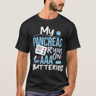 Typ 1 Diabetes Bauchspeicheldrüse läuft auf AAA-Ba T-Shirt