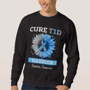 Typ-1-Diabetes-Bewusstsein Heilung T1D Insulin Bau Sweatshirt