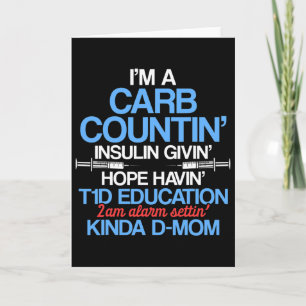 Typ 1 Diabetes Bewusstsein Mama T1d Warrior Surviv Karte