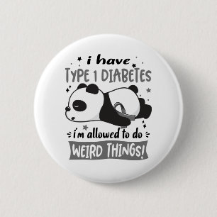 Typ 1 Diabetes-Bewusstsein Monat Band Geschenke Button