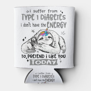 Typ 1 Diabetes-Bewusstsein Monat Band Geschenke Dosenkühler