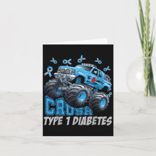Typ-1-Diabetes-Bewusstsein T1d Krieger Monster Tr Karte