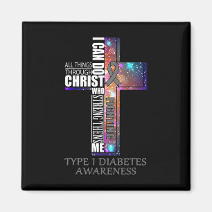 TYP 1 DIABETES Bewusstsein - Weihnachtsgeschenk Magnet