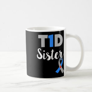 Typ 1 Diabetes-Bewusstseinsbildung Unterstützung D Kaffeetasse