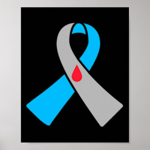 Typ-1-Diabetes-Bewusstseinsschleife Bydge  Poster