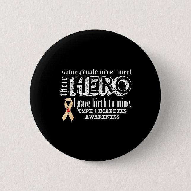 Typ 1 Diabetes Button (Vorderseite)