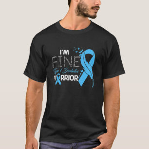 Typ-1-Diabetes-Krieger Mir geht's gut Feder T-Shirt