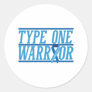 Typ 1 Diabetes-Krieger Runder Aufkleber