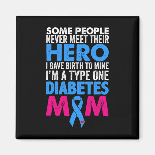 Typ 1 Diabetes Mama Mutter T1D Diabetisches Bewuss Magnet